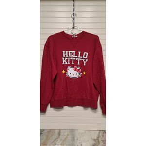Hello Kitty Sanrio Red Crewneck Sweatshirt Size M NWT